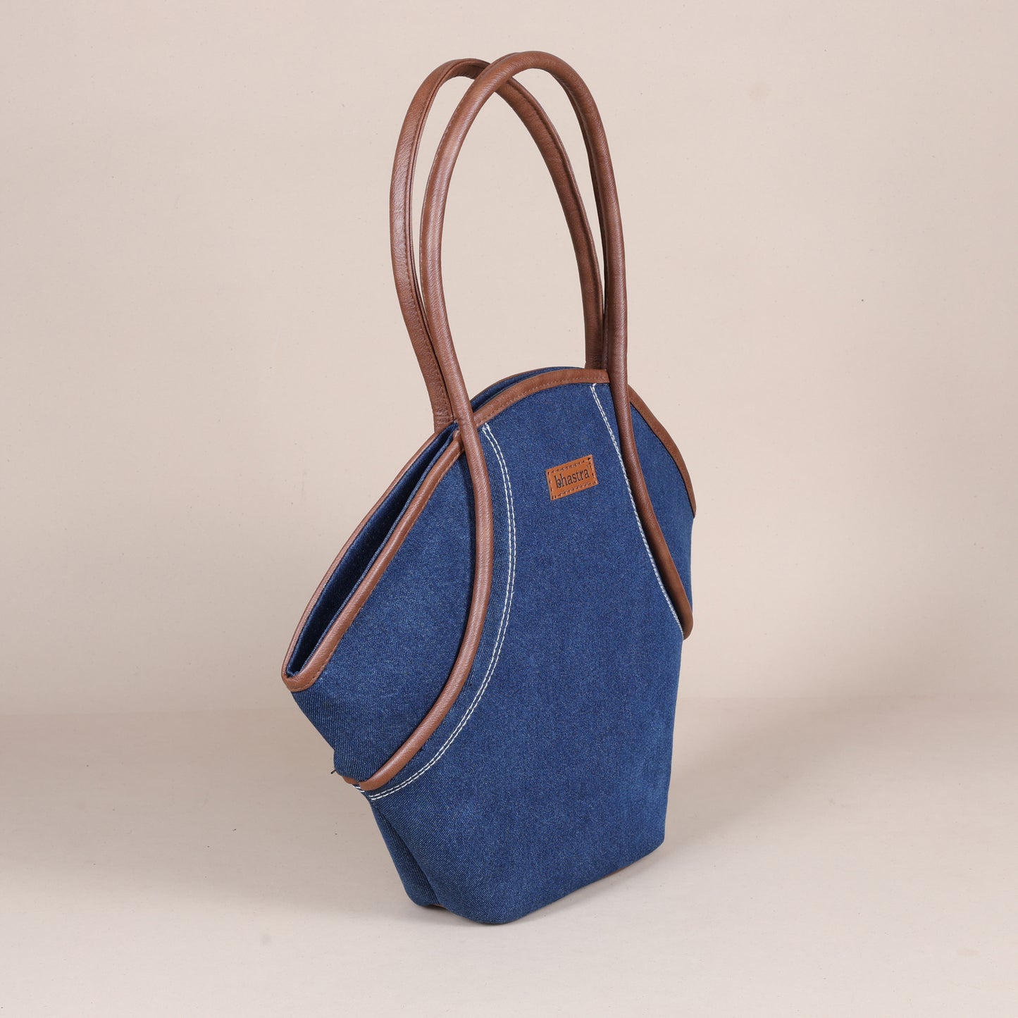 Vector tote bag-Deep Denim