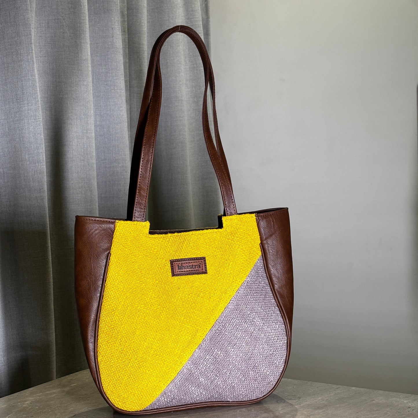 Yellow Geometry Mania Tote