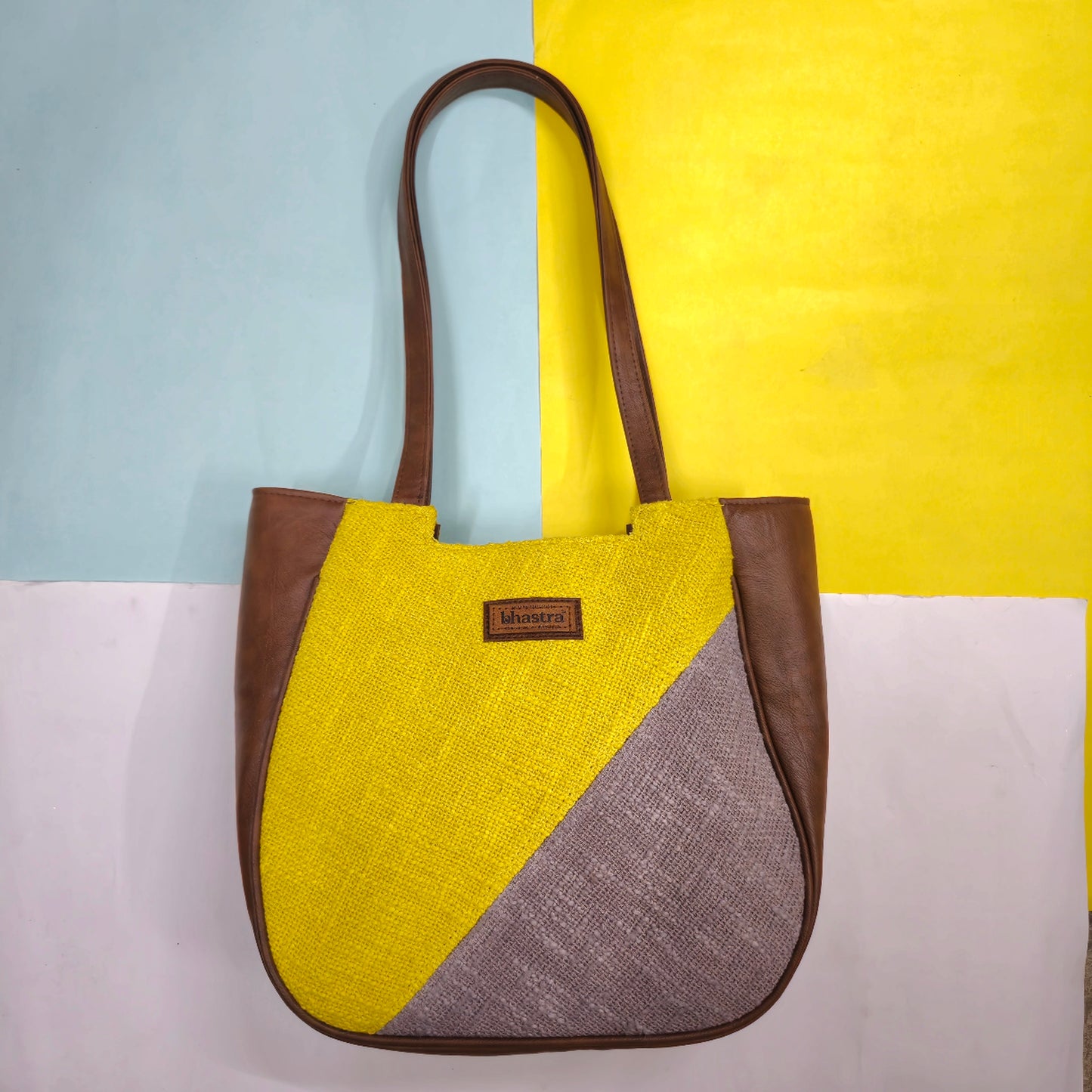 Yellow Geometry Mania Tote