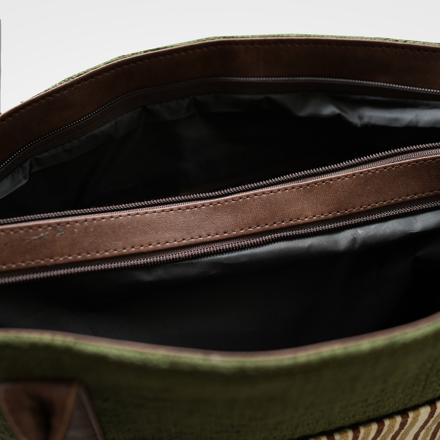 Basil Stripe Fusion Tote