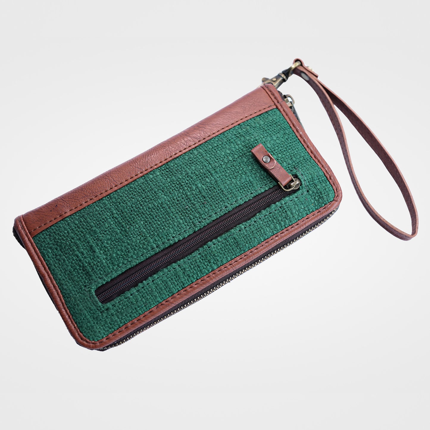 Basil Green Wristlet Wallets