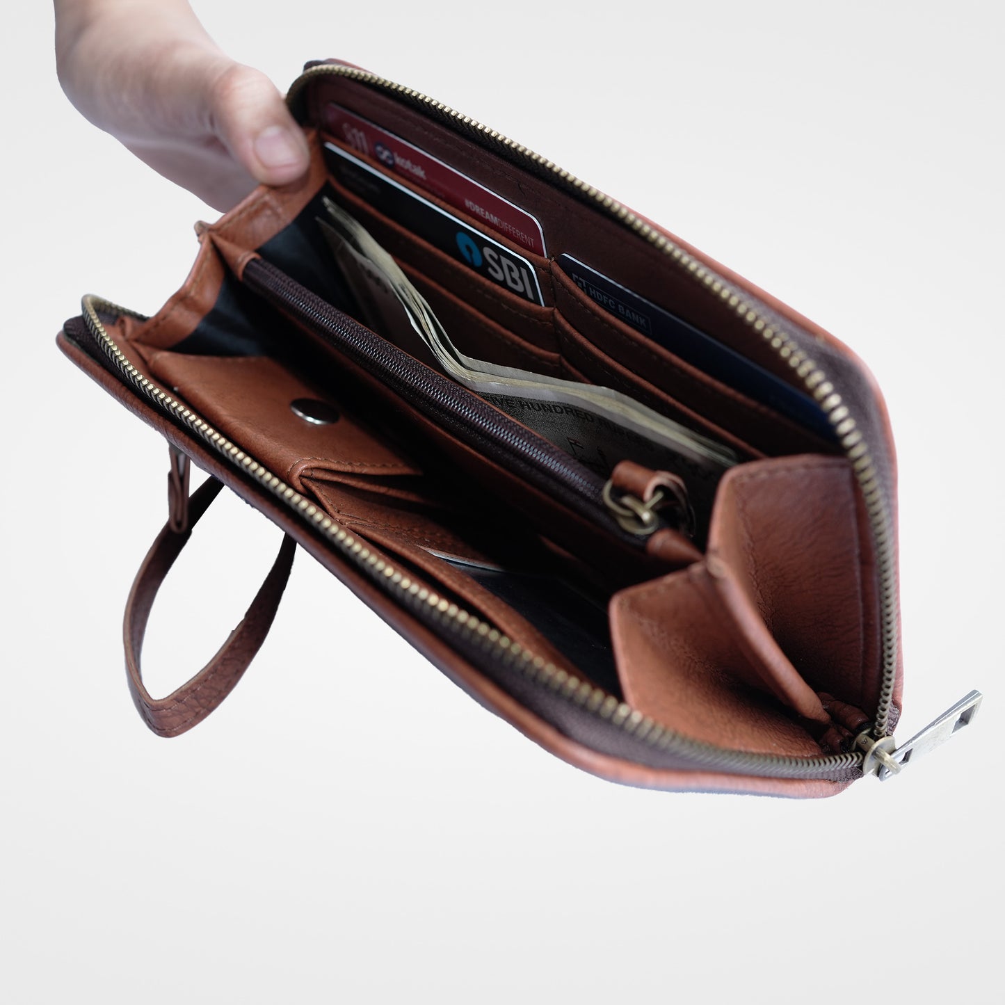 Aqua Blast Wristlet Wallet