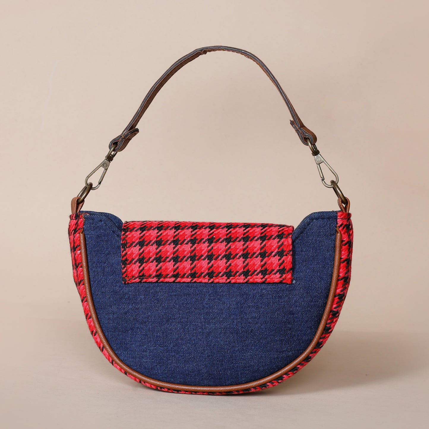 Crescent Denim Fusion Sling-Red