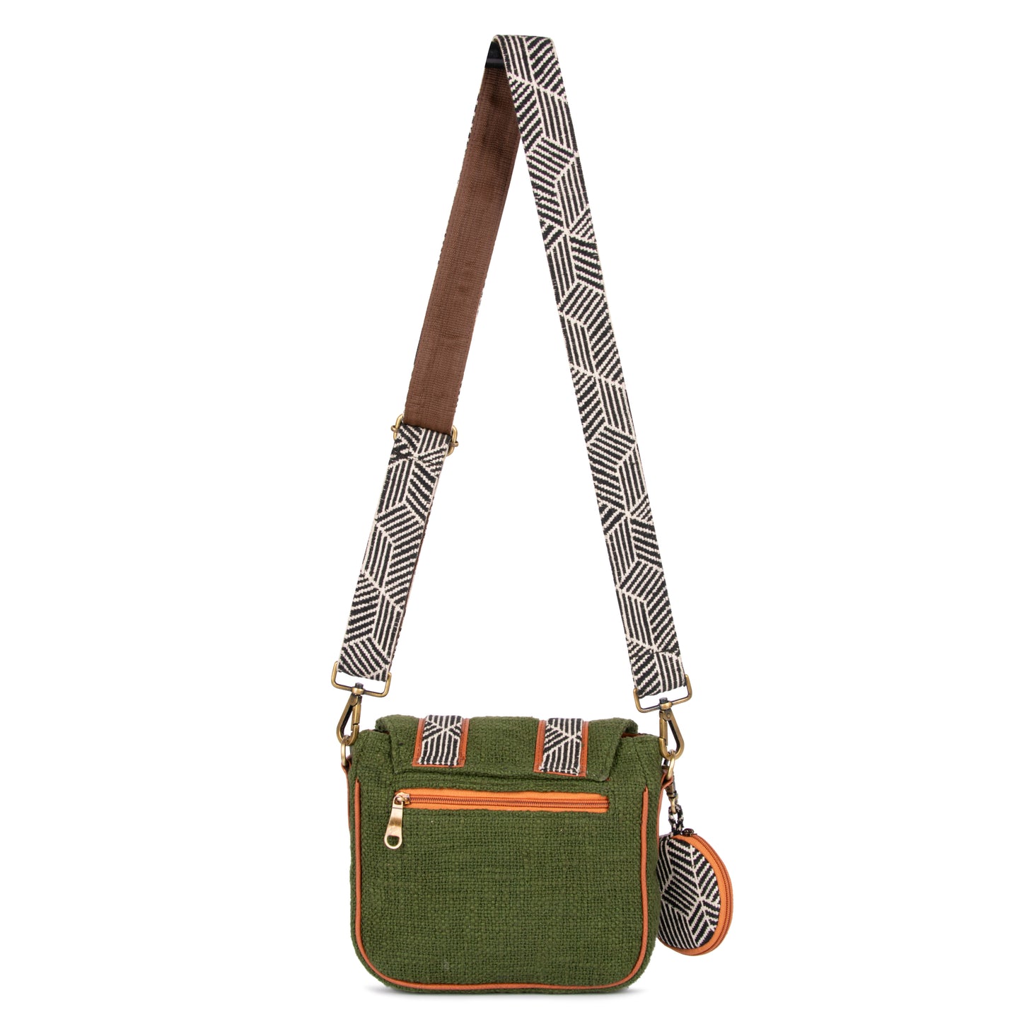 Olive Saddle sling bag