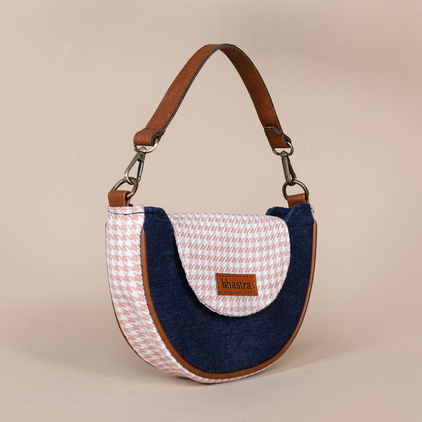 Crescent Denim Fusion Sling-hounds tooth(peach)