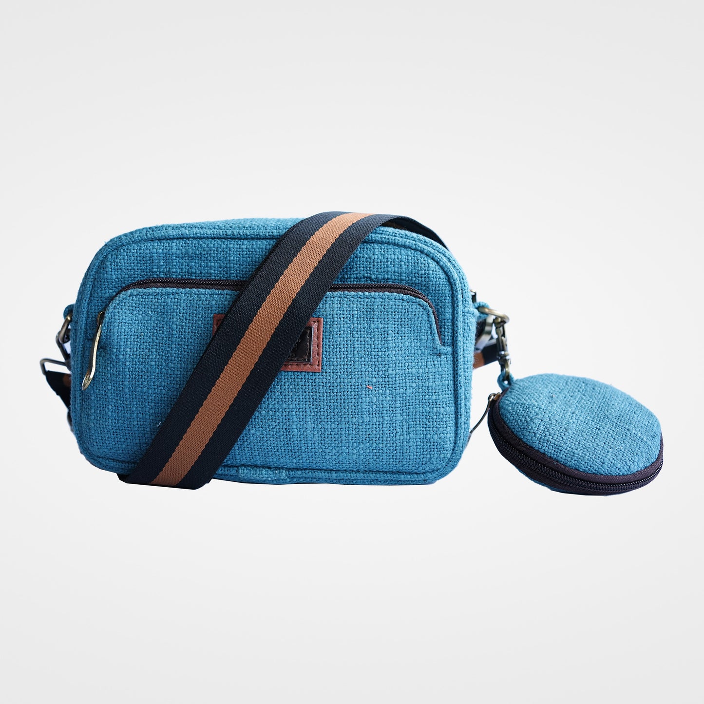 Teal Blue Three Pocket Sling
