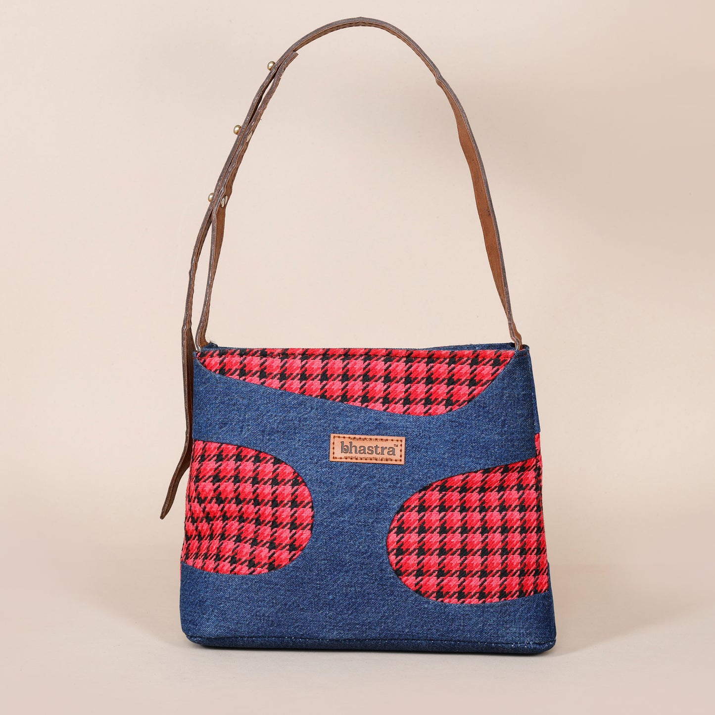 Not so small Denim fusion Sling -Red