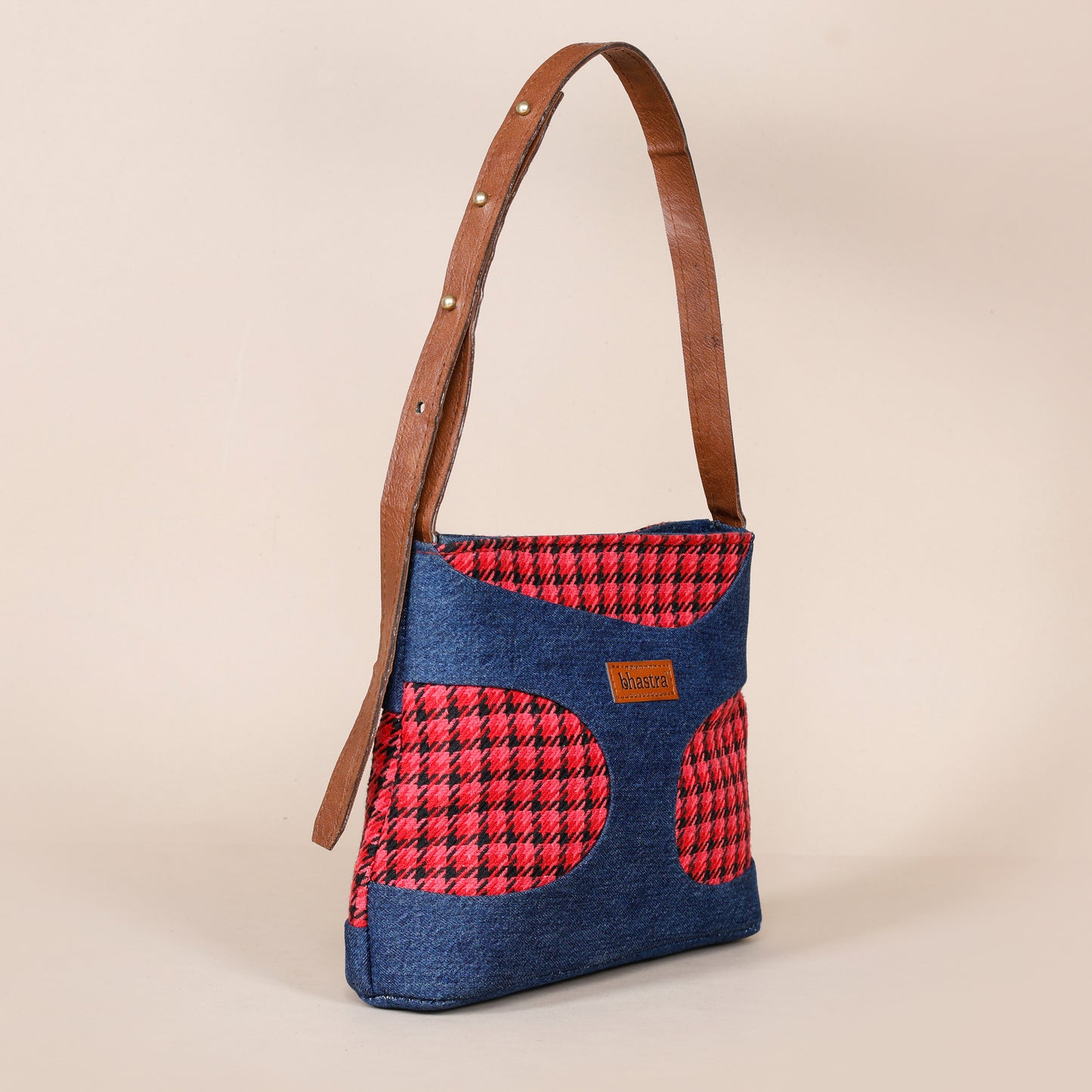 Not so small Denim fusion Sling -Red