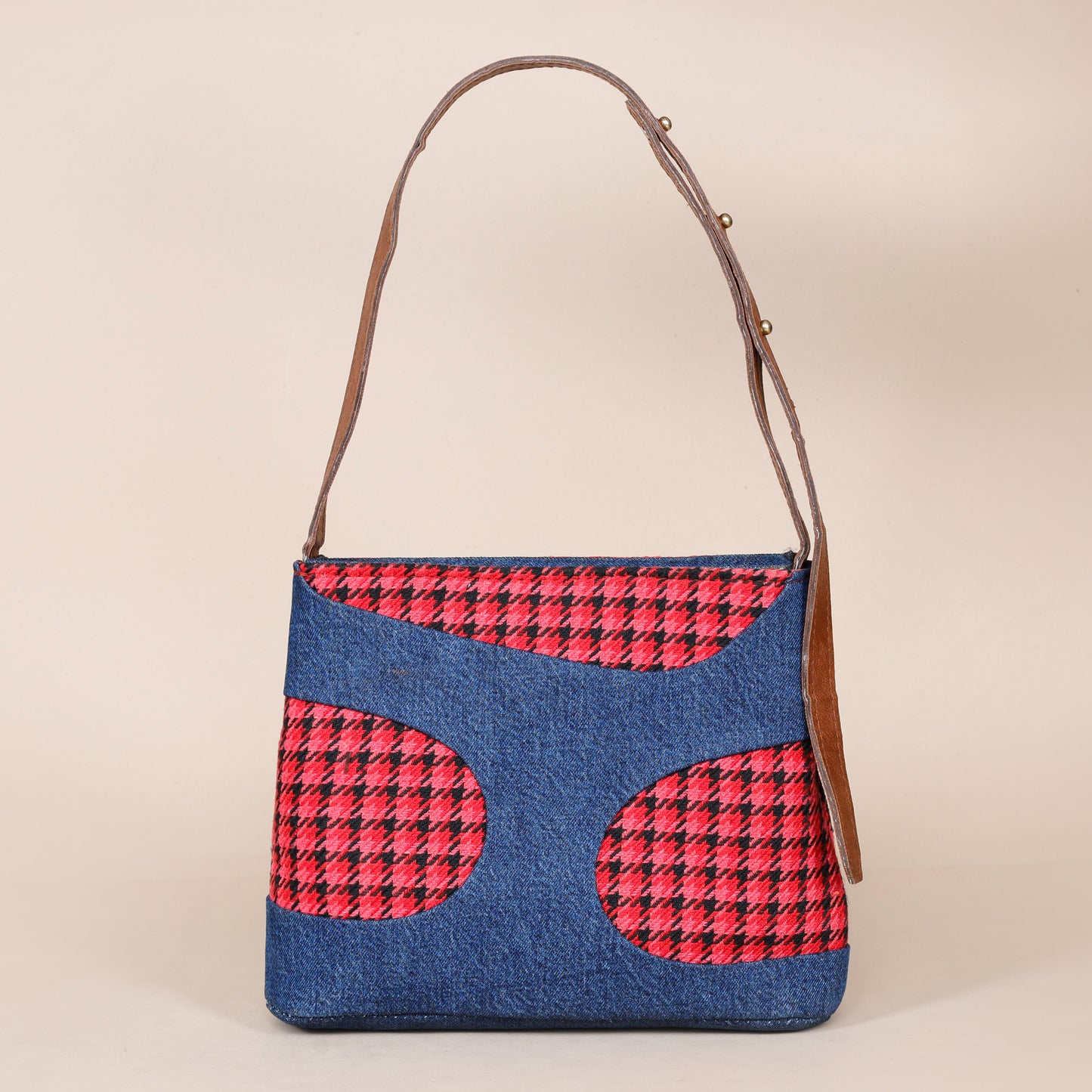 Not so small Denim fusion Sling -Red