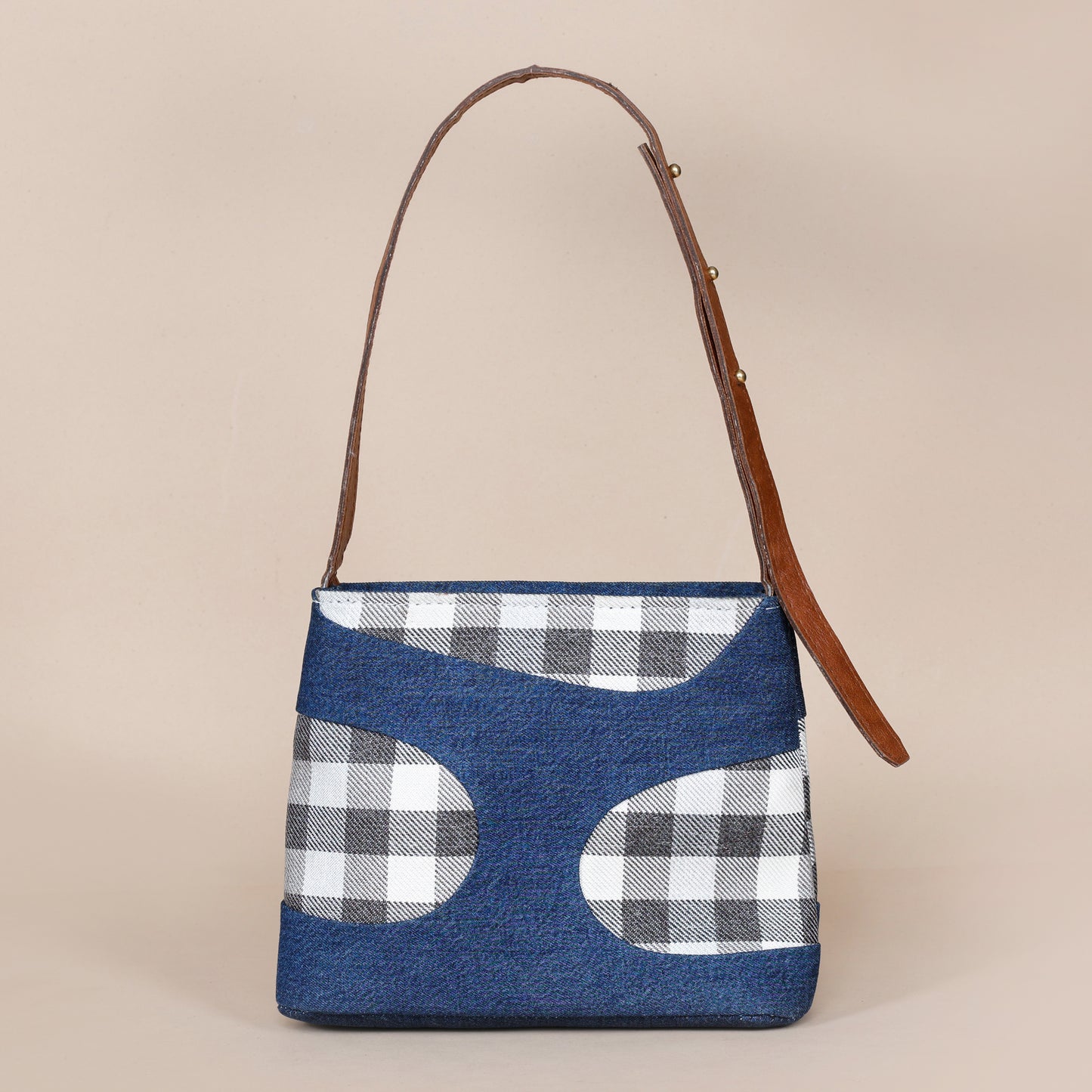 Not so small Denim fusion Sling -checks