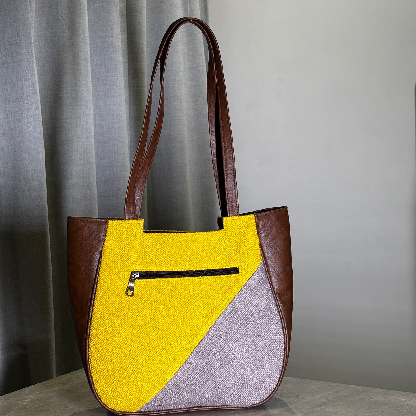 Yellow Geometry Mania Tote