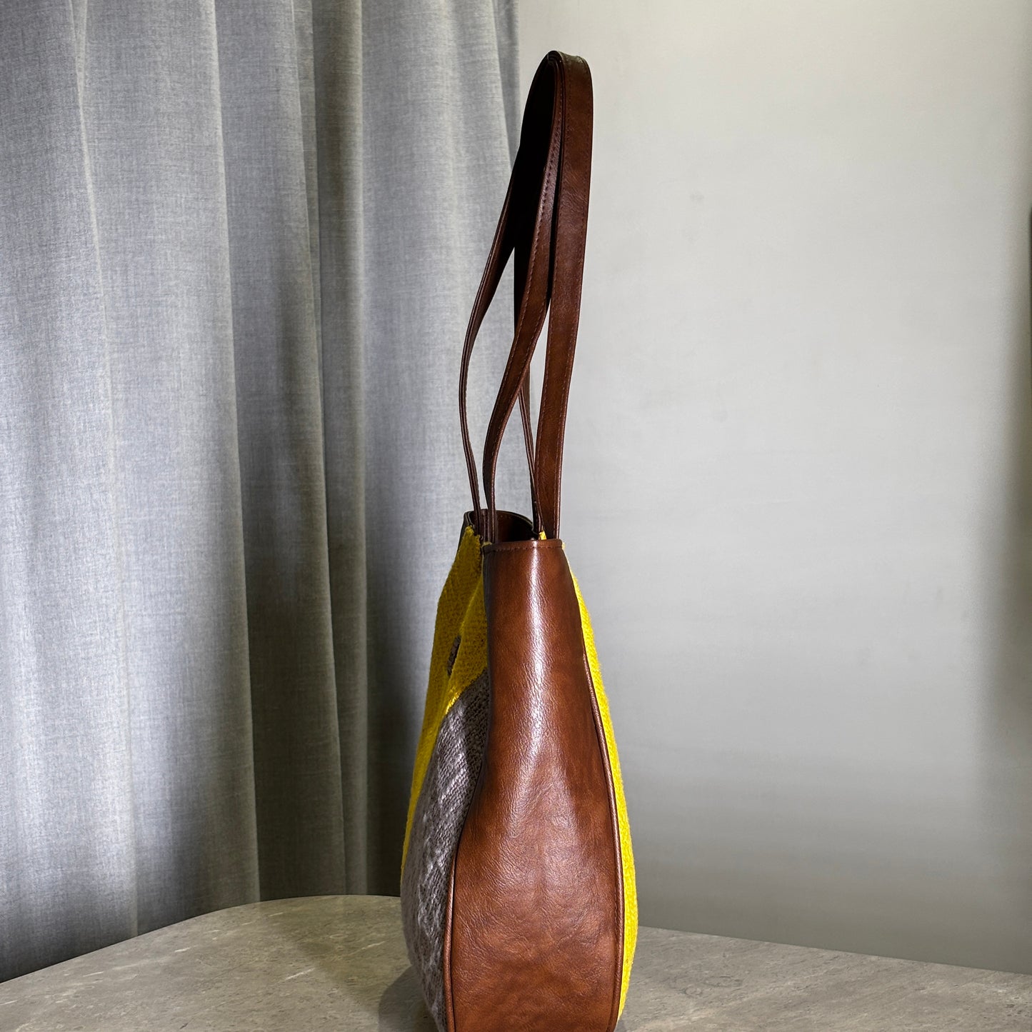 Yellow Geometry Mania Tote