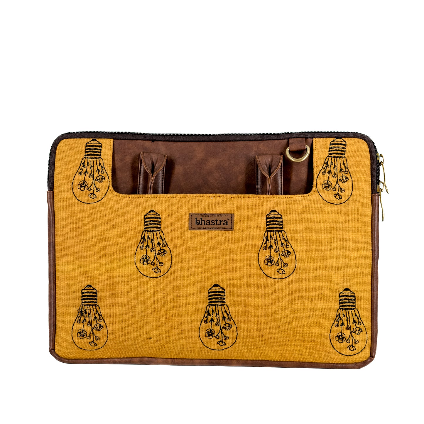 Yellow Bulb laptop sleeve