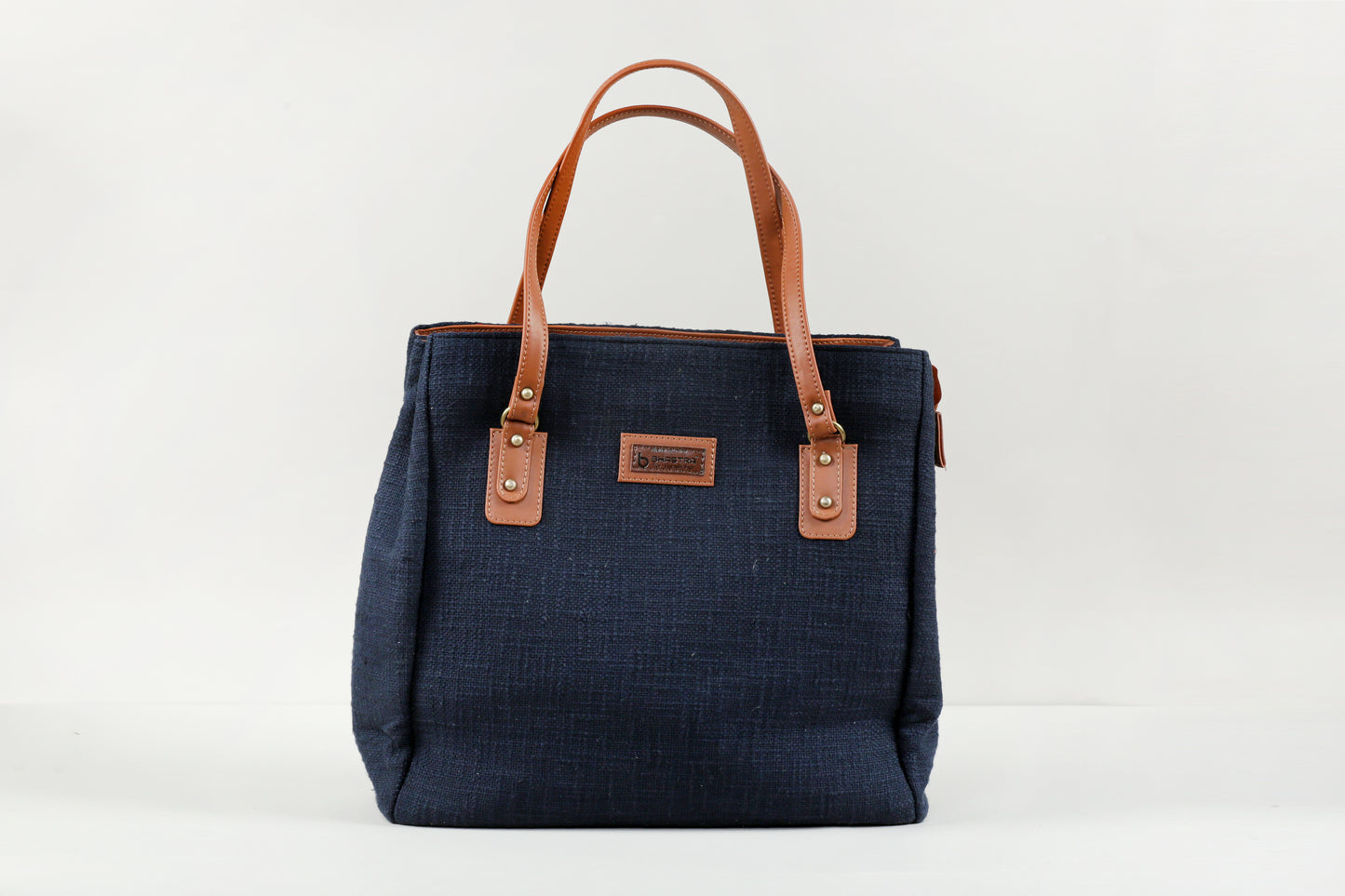 BlueThree Pocket Tote Combo(Includes tote,Vanity Pouch and glass case)