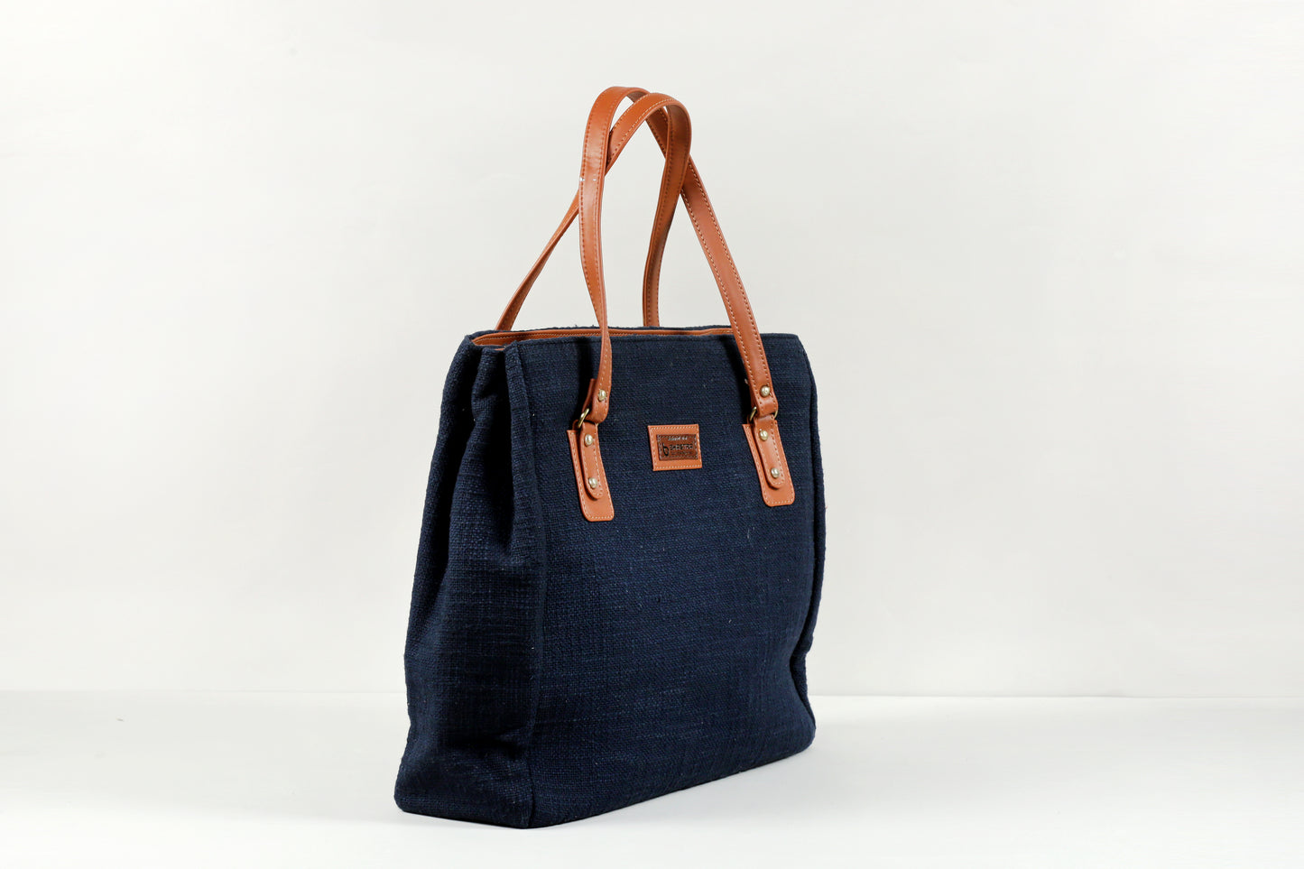 BlueThree Pocket Tote Combo(Includes tote,Vanity Pouch and glass case)