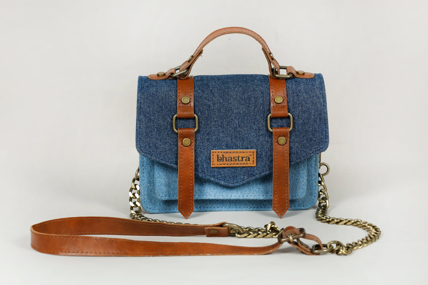 Deep Denim Trail Sling Bag( With Glass Case)