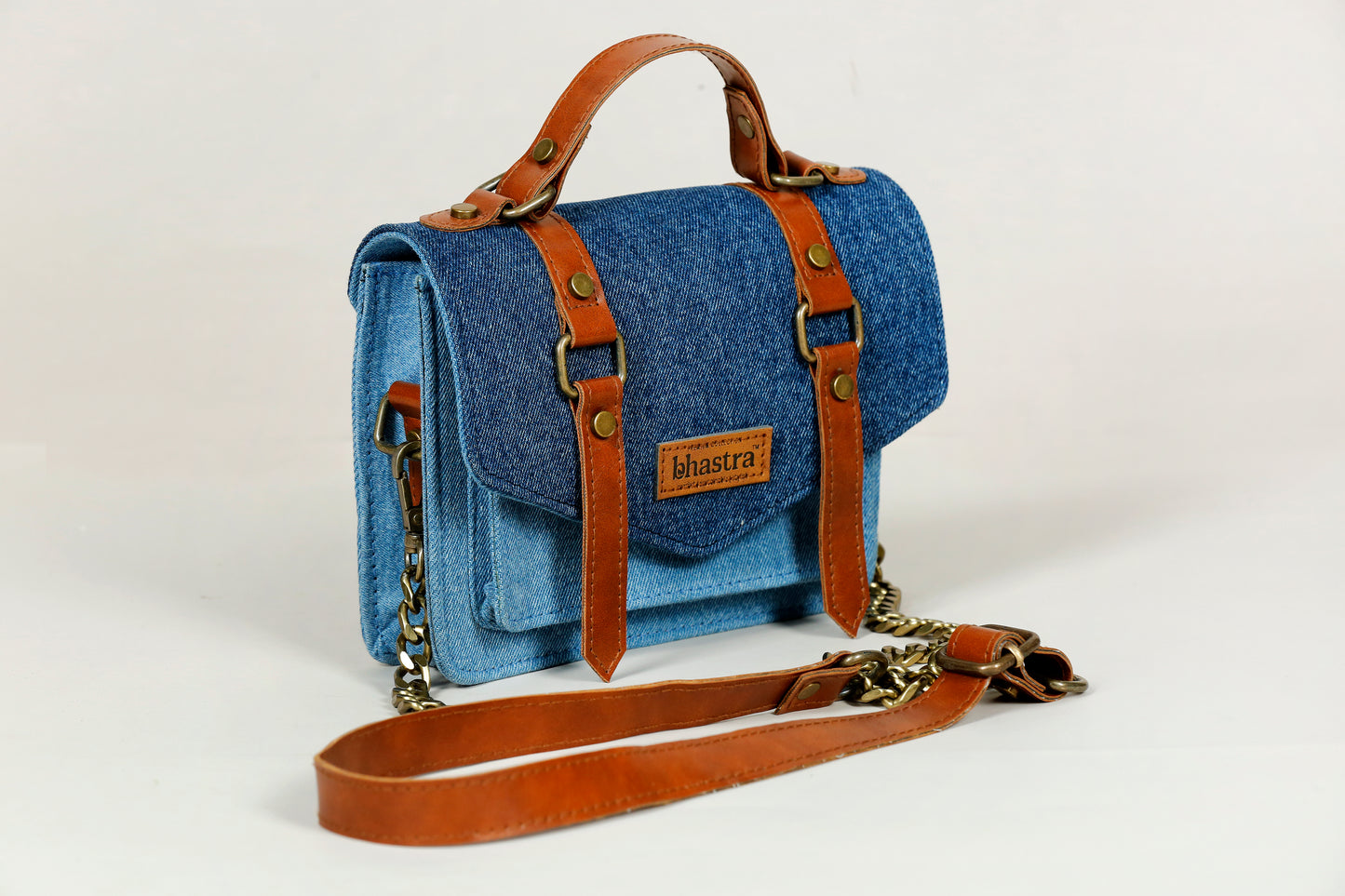 Deep Denim Trail Sling Bag( With Glass Case)