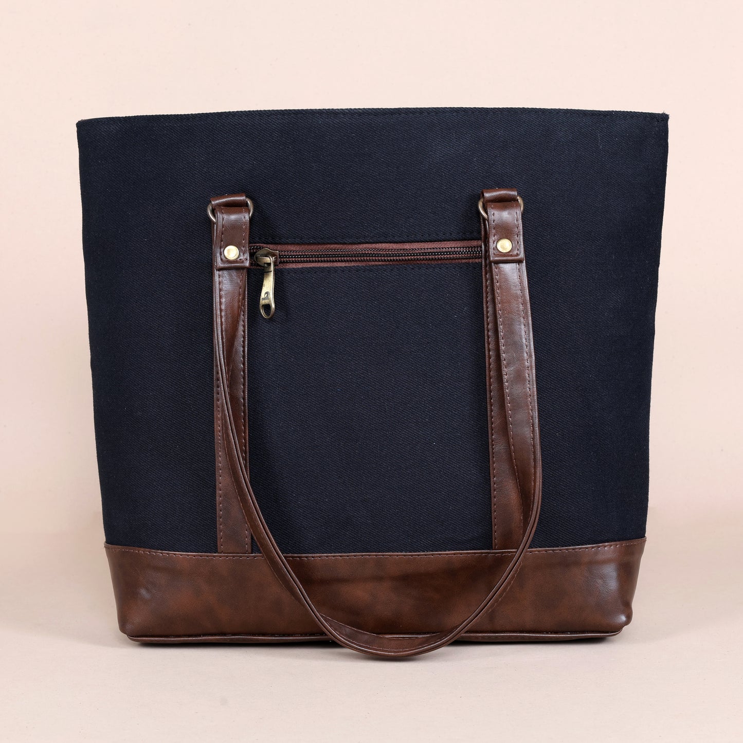 Classic Denim Tote-Black