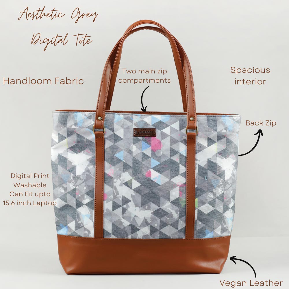 Aesthetic Grey Tote bag