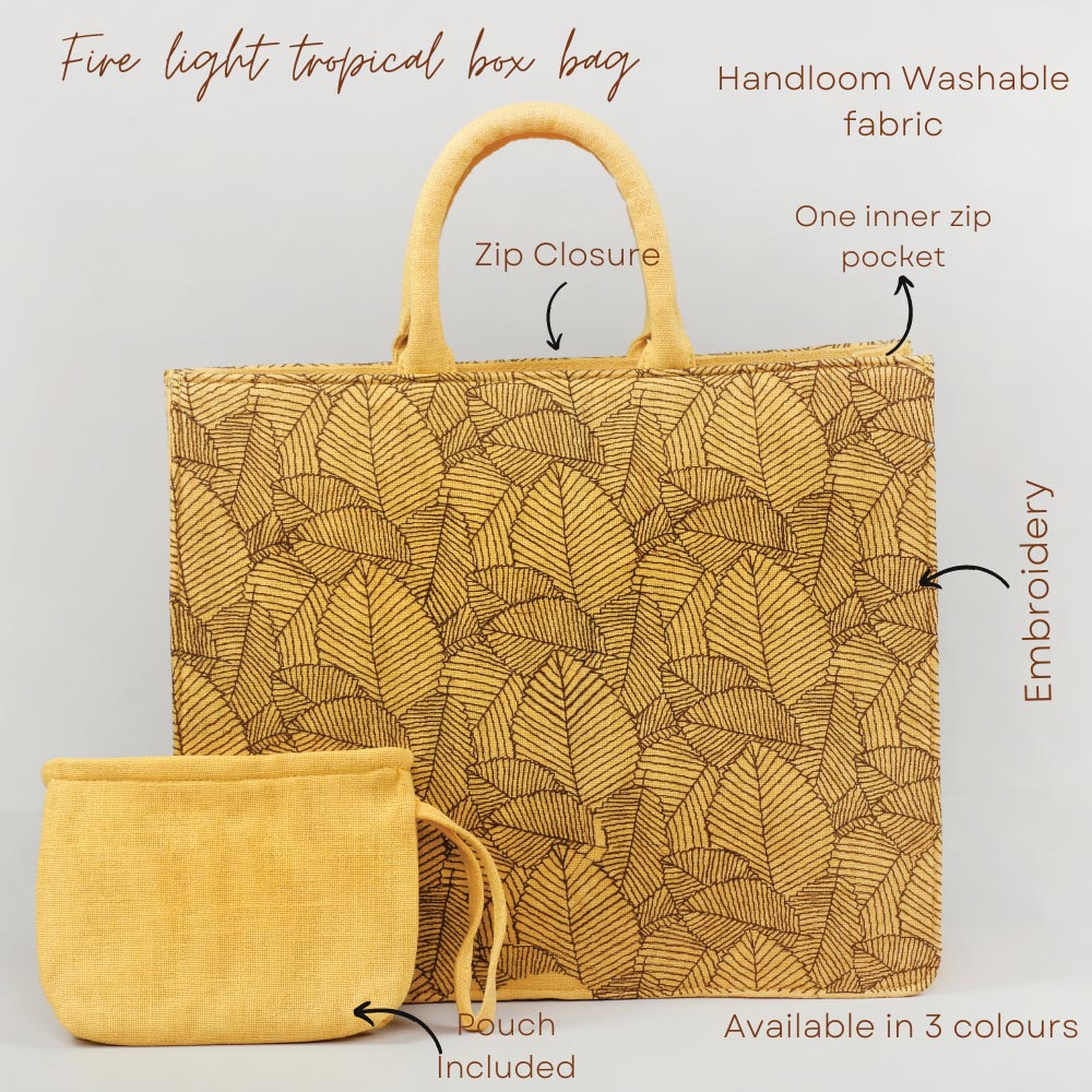 Fire light tropical box bag