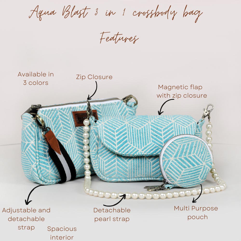 Aqua blast 3 in 1 Cross body bag