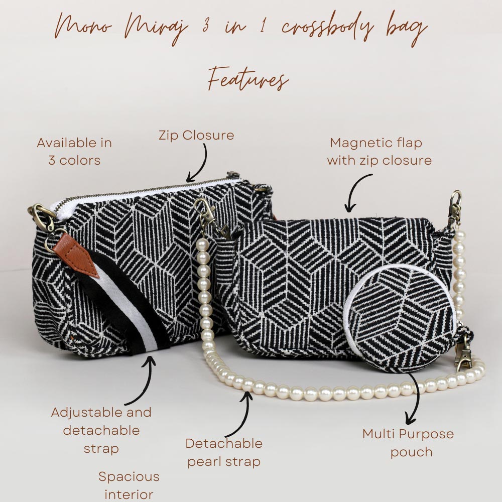 Mono Miraj 3 in 1 Cross body bag