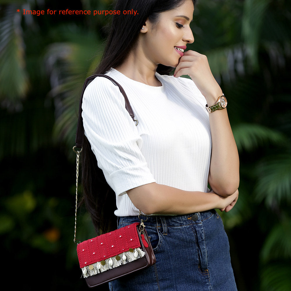 Rustic Orange Boho Affair Sling Bag