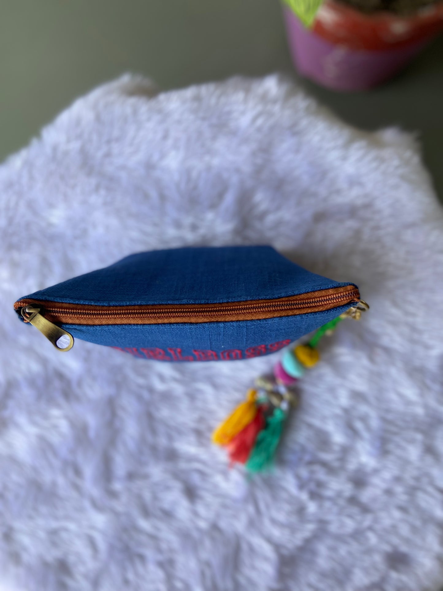 Girl Boss-Royal Blue Vanity Pouch
