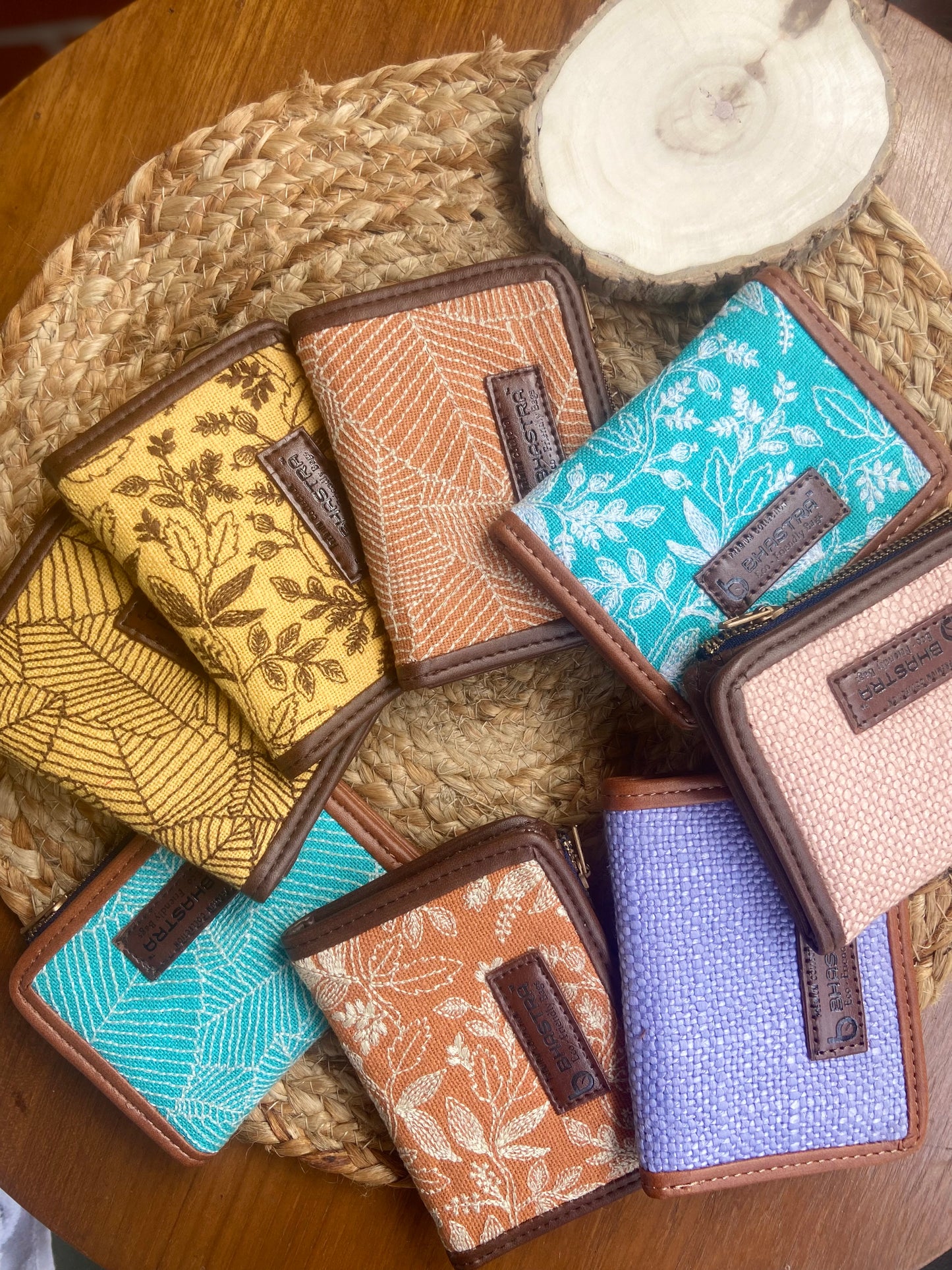 Coral Floral Mini Wallet