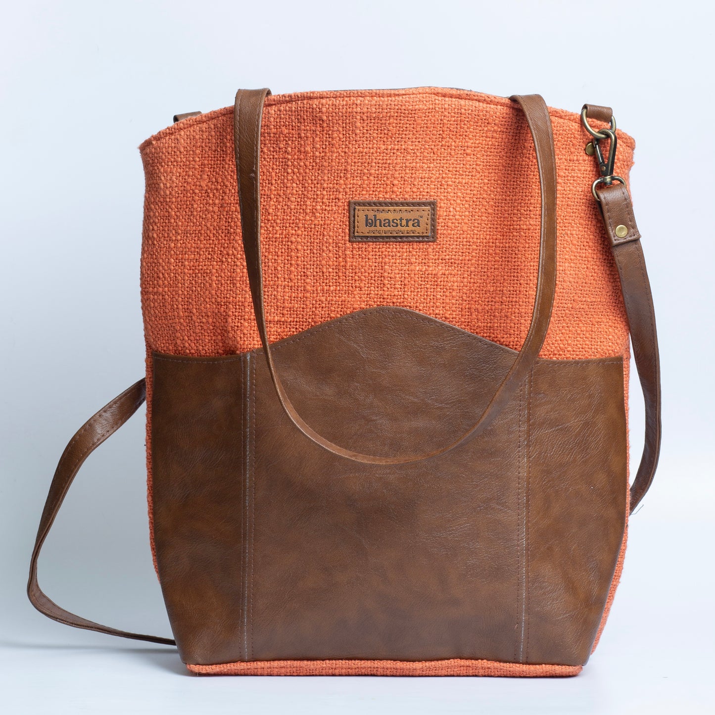 Rust Messenger Tote Bag