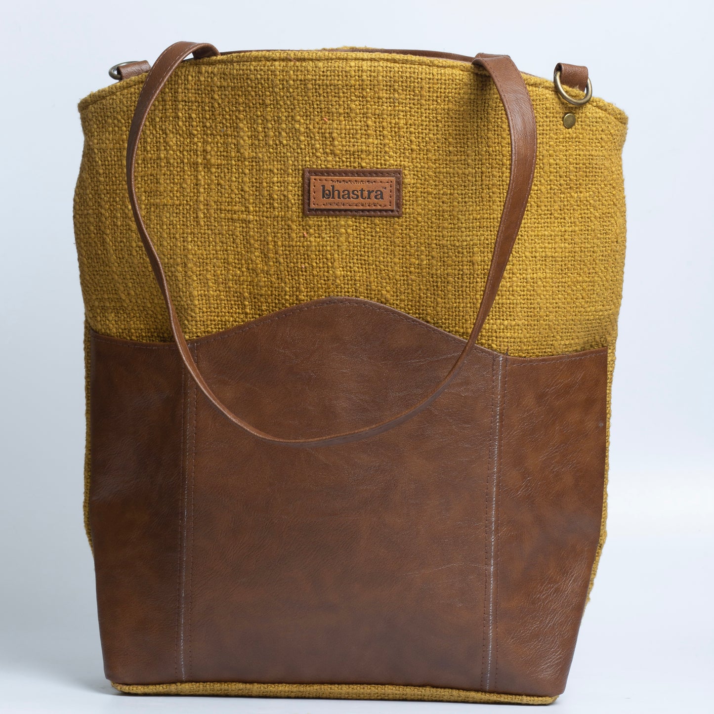 Mustard Messenger Tote Bag