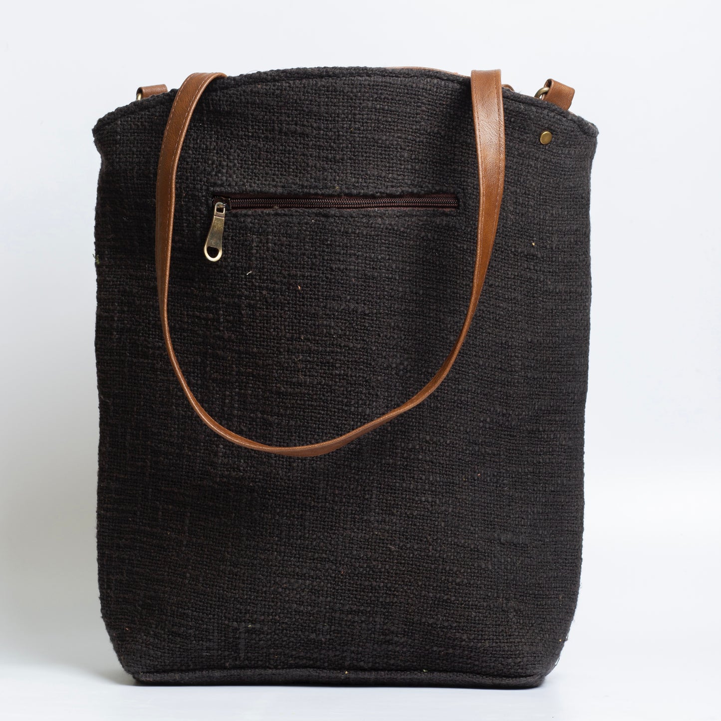 Black Messenger Tote Bag