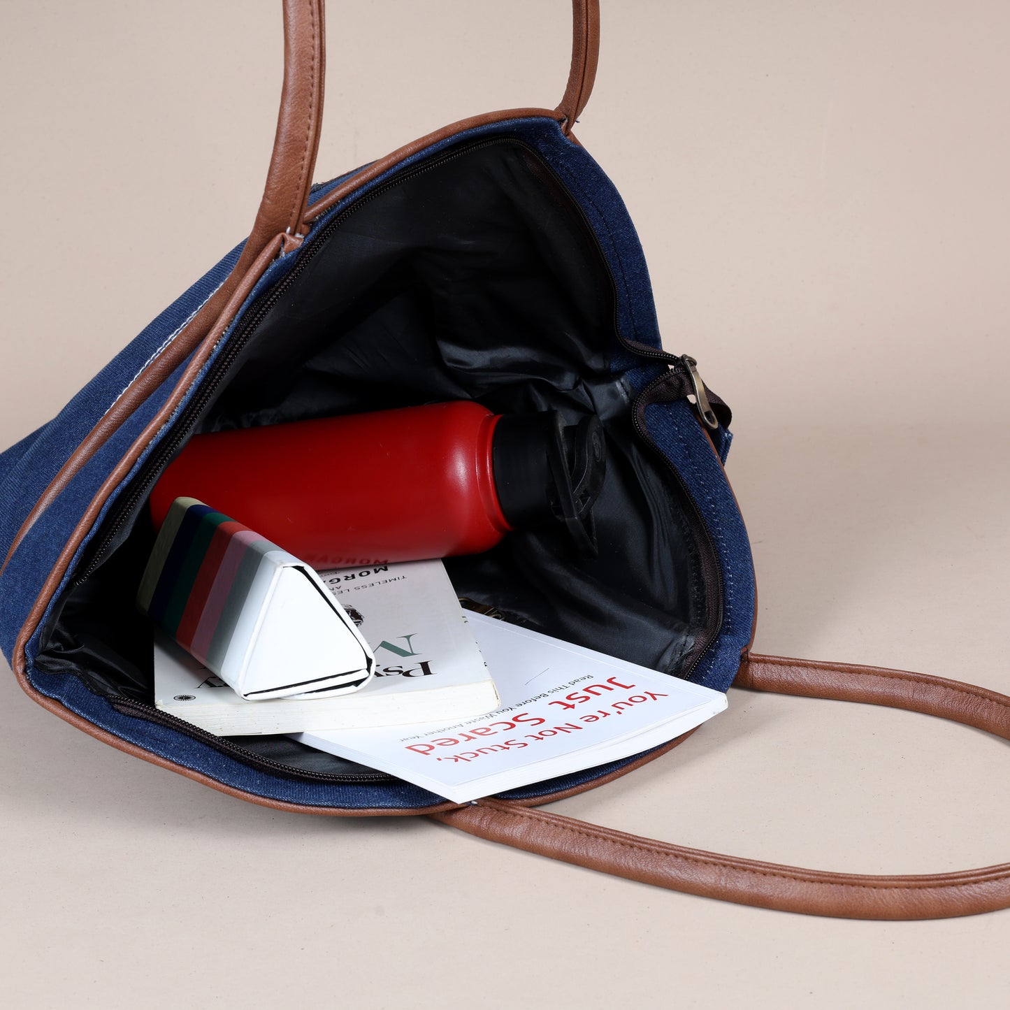 Vector tote bag-Deep Denim