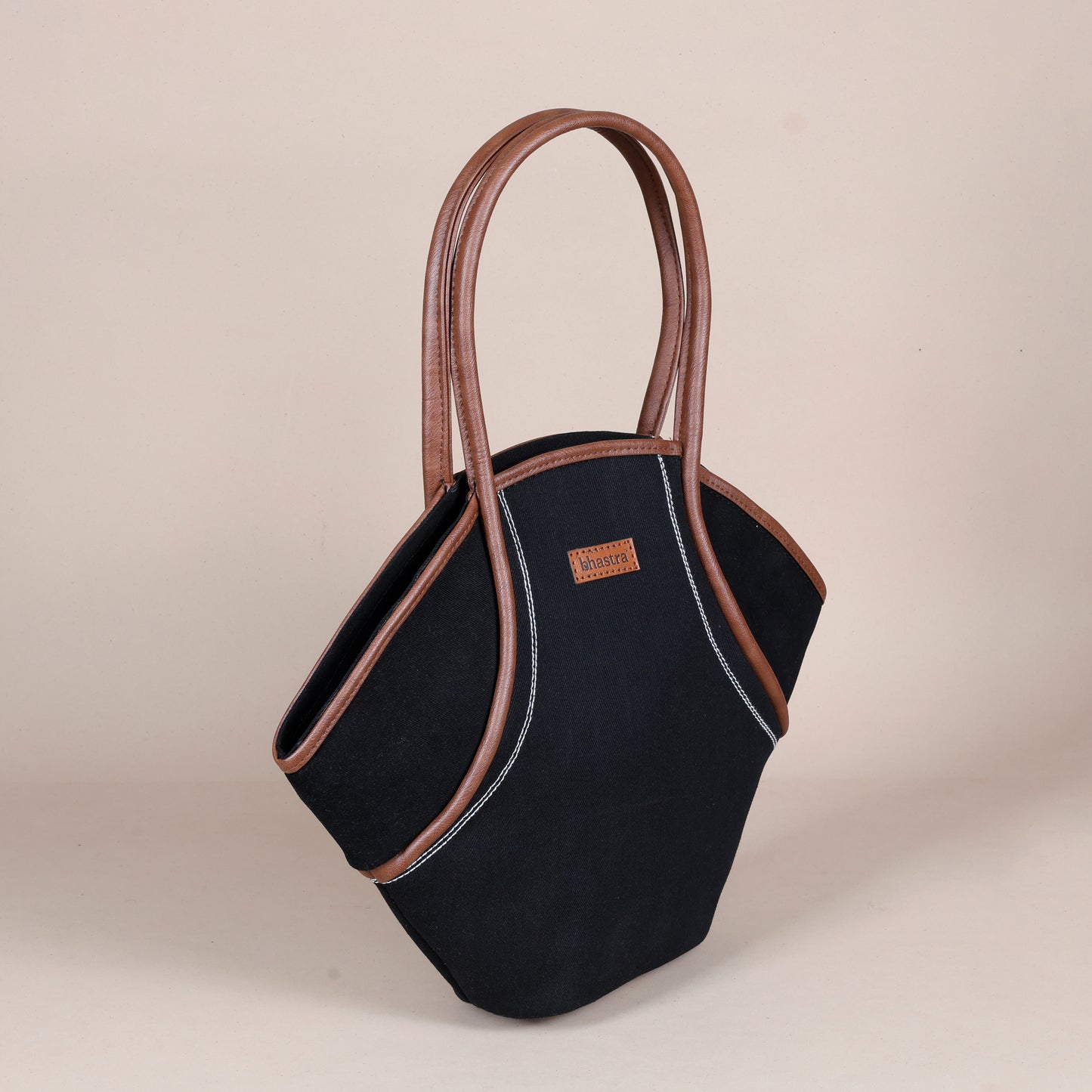 Vector tote bag-Black Denim