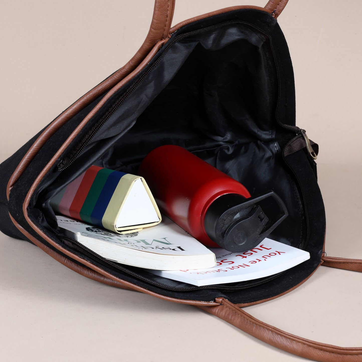 Vector tote bag-Black Denim