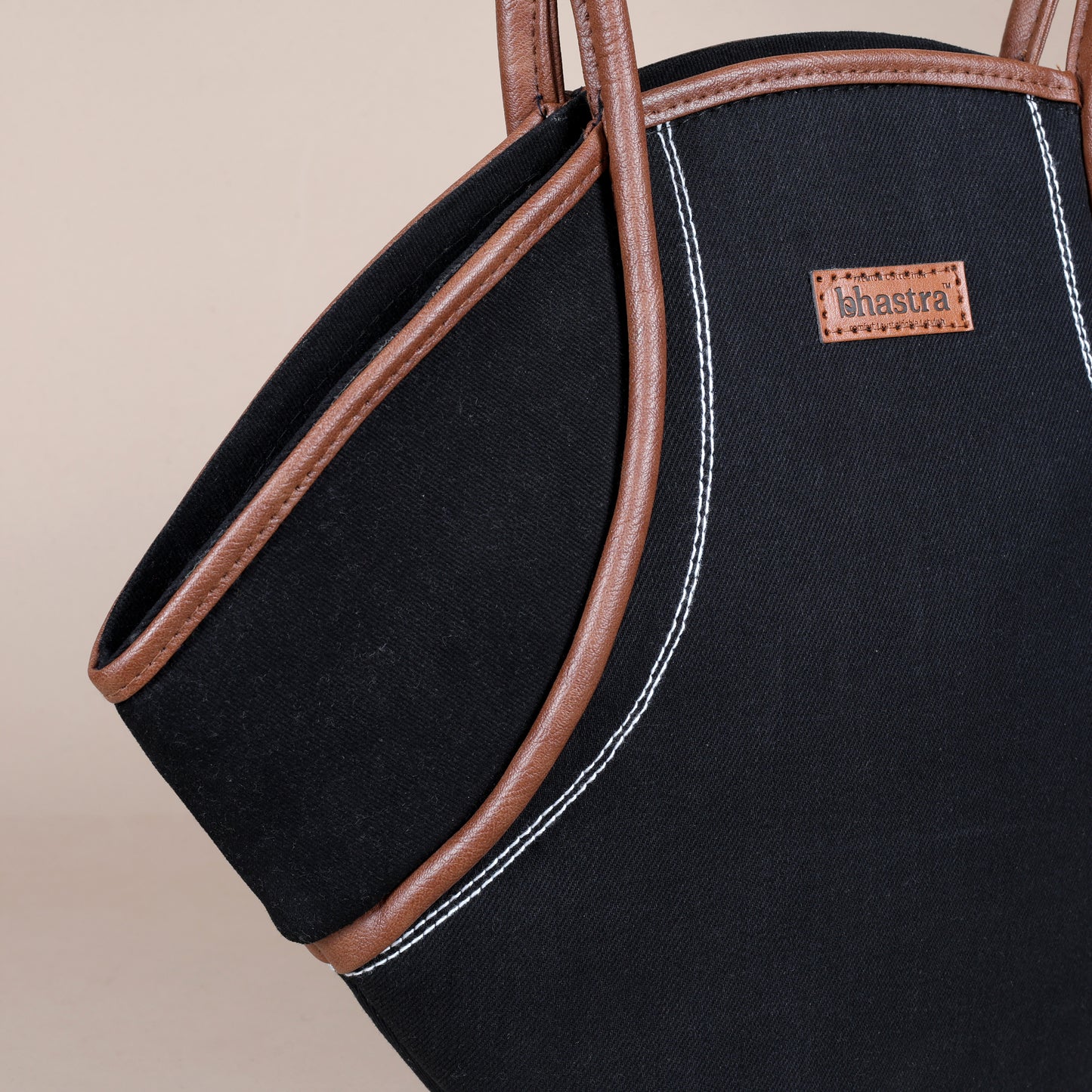 Vector tote bag-Black Denim