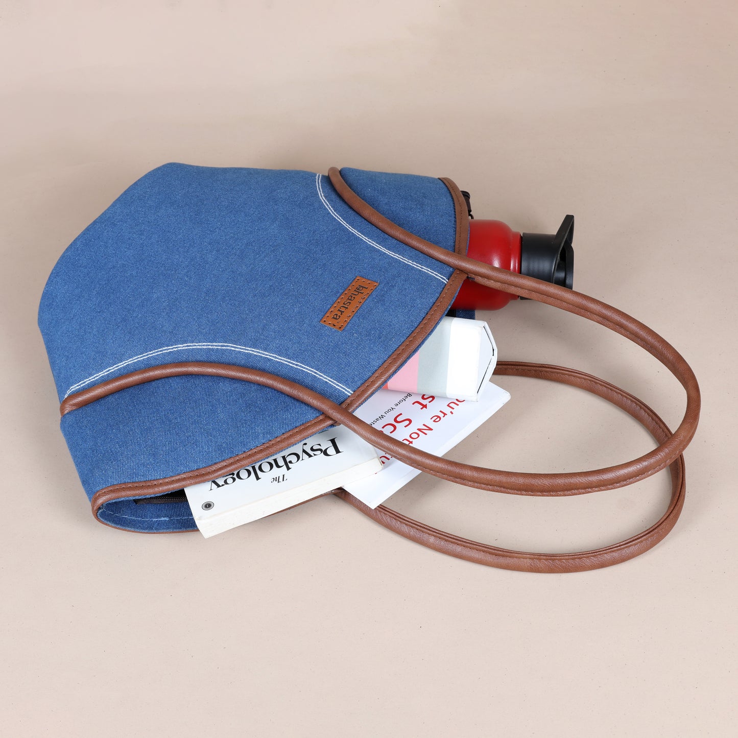 Vector tote bag-Classic Denim