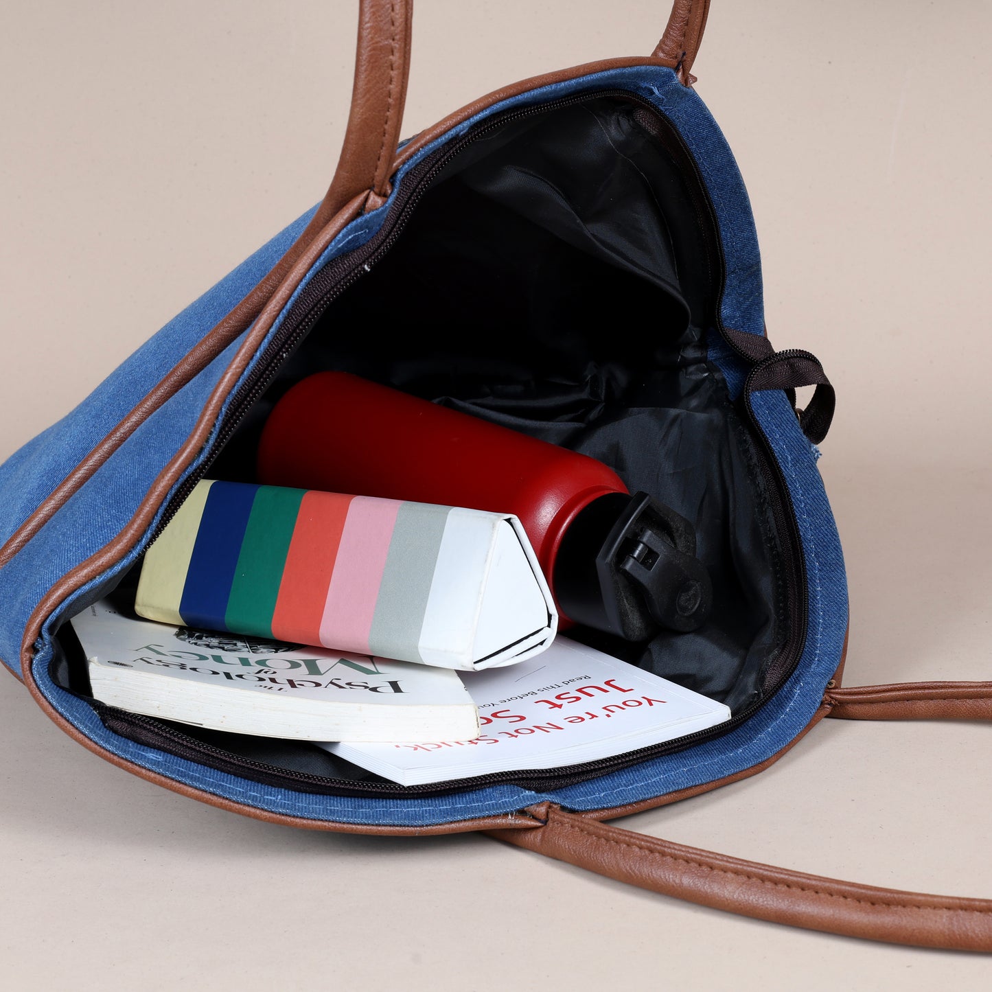 Vector tote bag-Classic Denim
