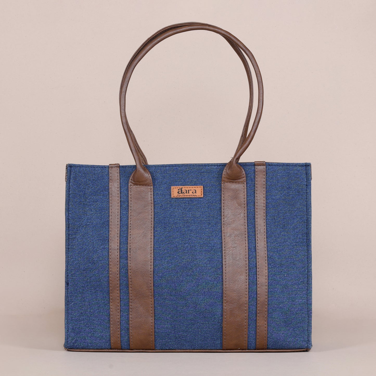 Classic Denim Book Tote-Blue