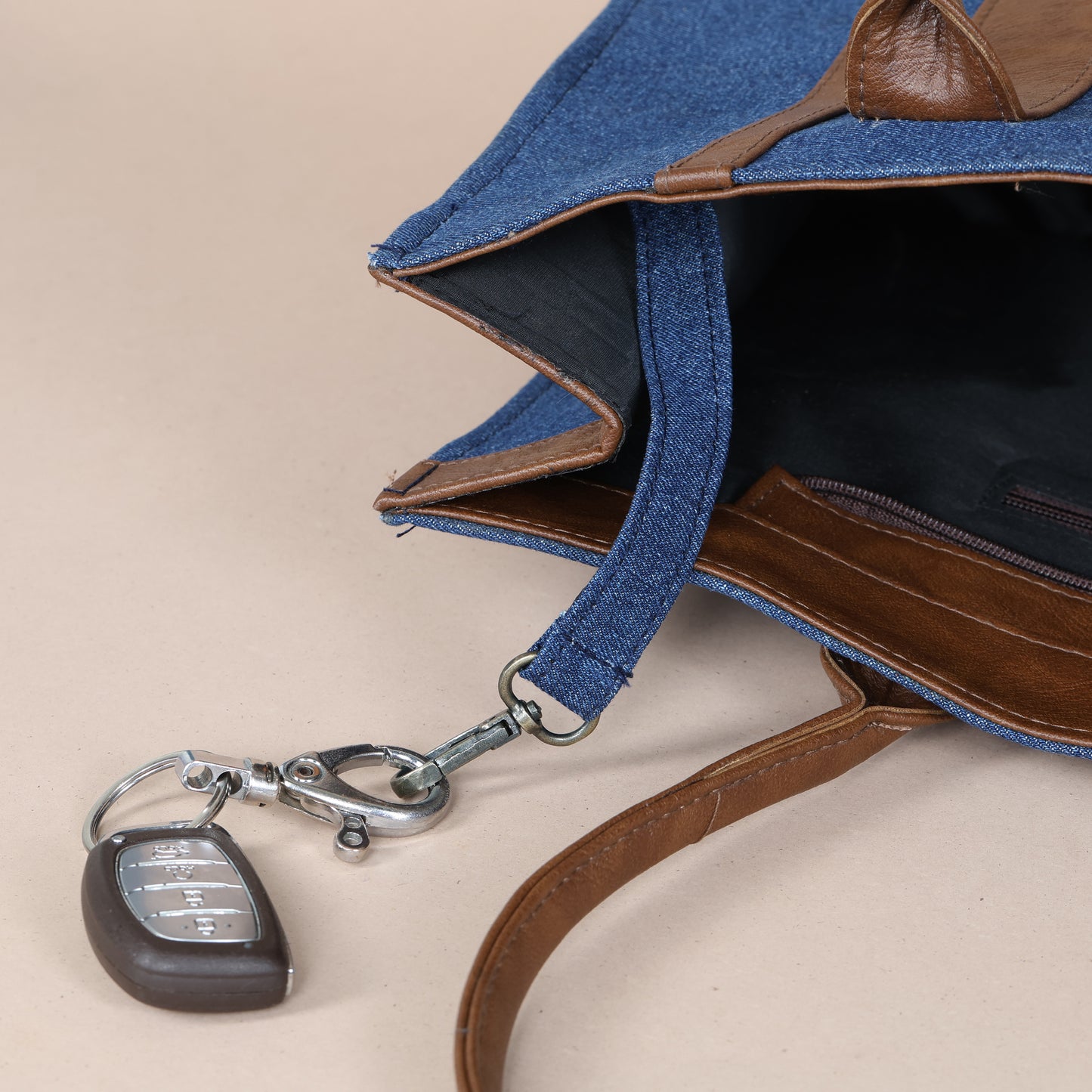 Classic Denim Book Tote-Blue