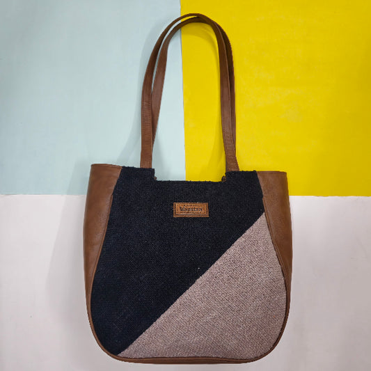 Black Geometry Mania Tote