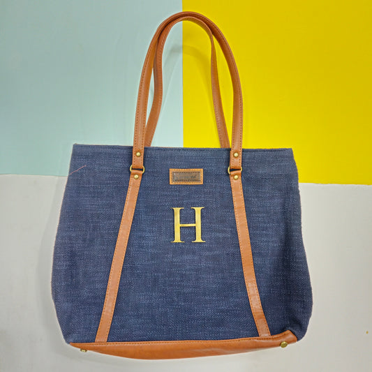 Indigo Everyday Essential Bag with Initial Customization