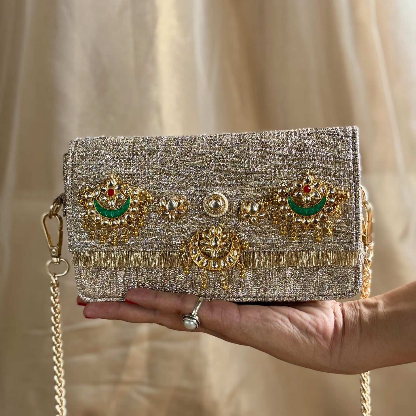 Chand Bali-Kundan Clutch