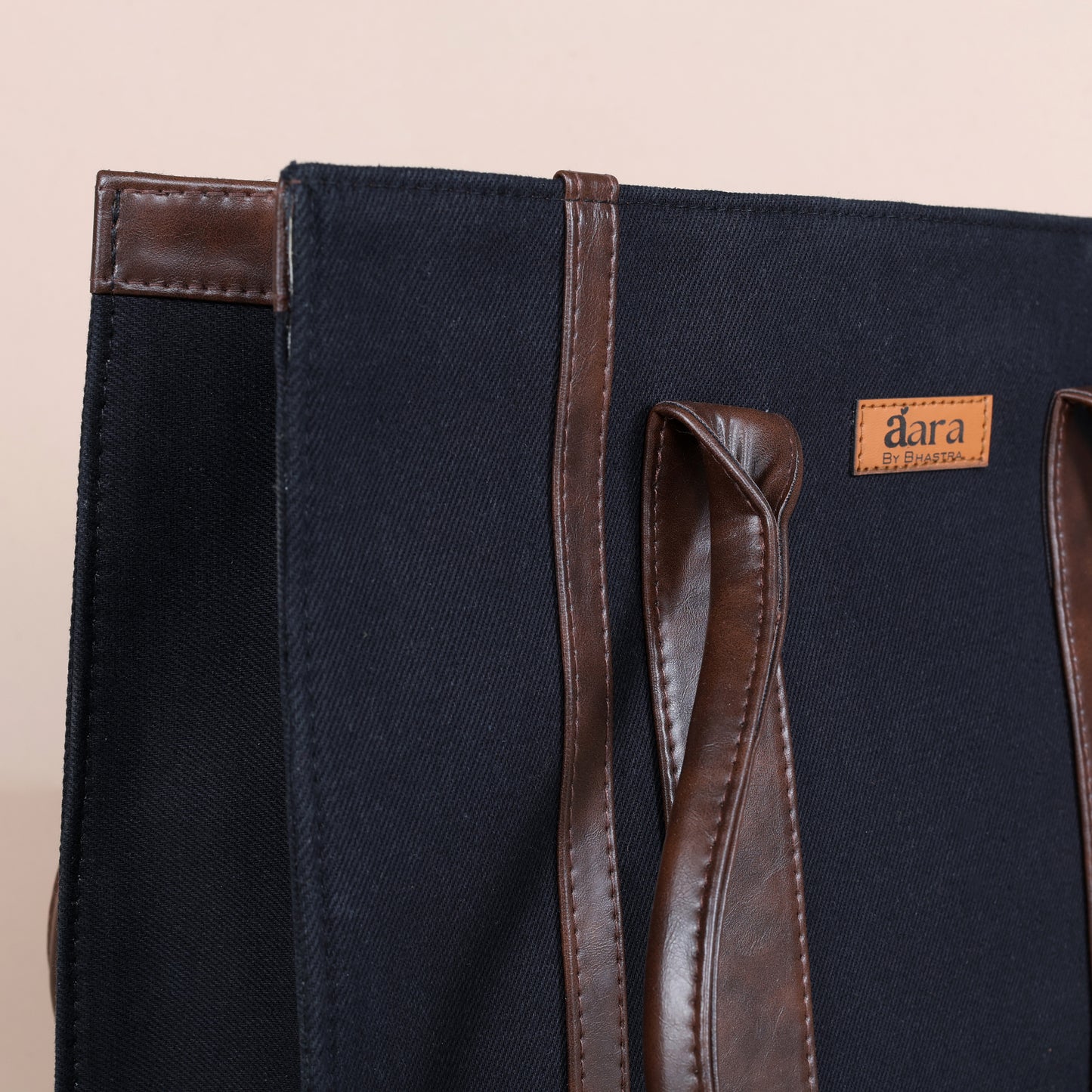Classic Denim Book Tote-Black