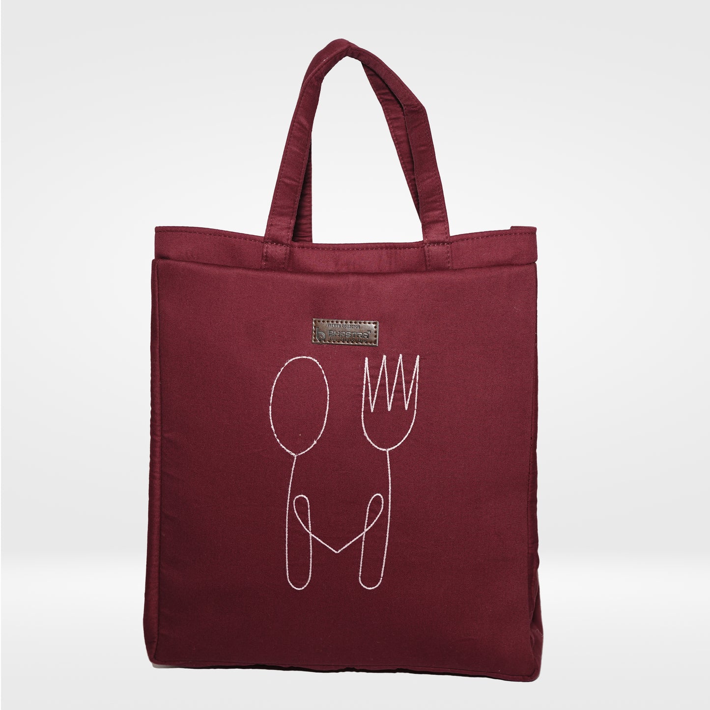 Fork and spoon-Burgundy Tiffin Bag