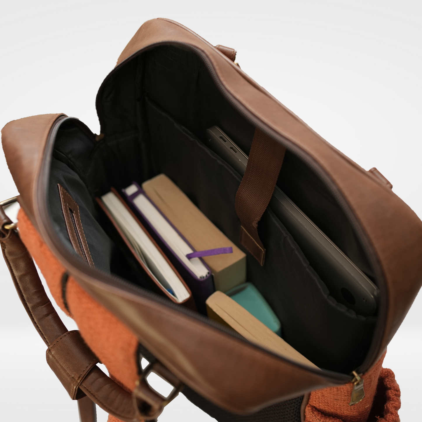 Rust Bagpack Combo(Bagpack and Vanity Pouch)