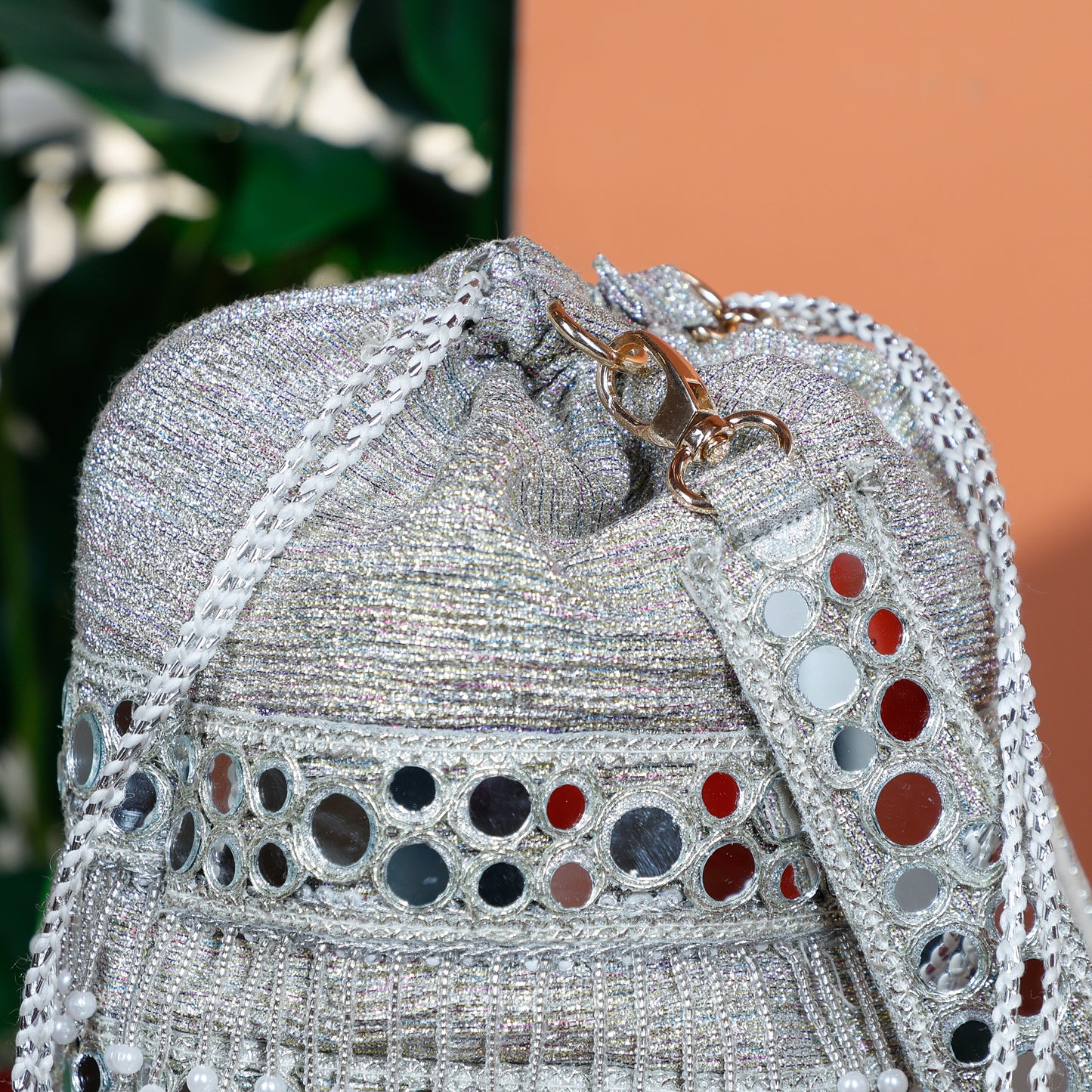 Silver Potli Bag