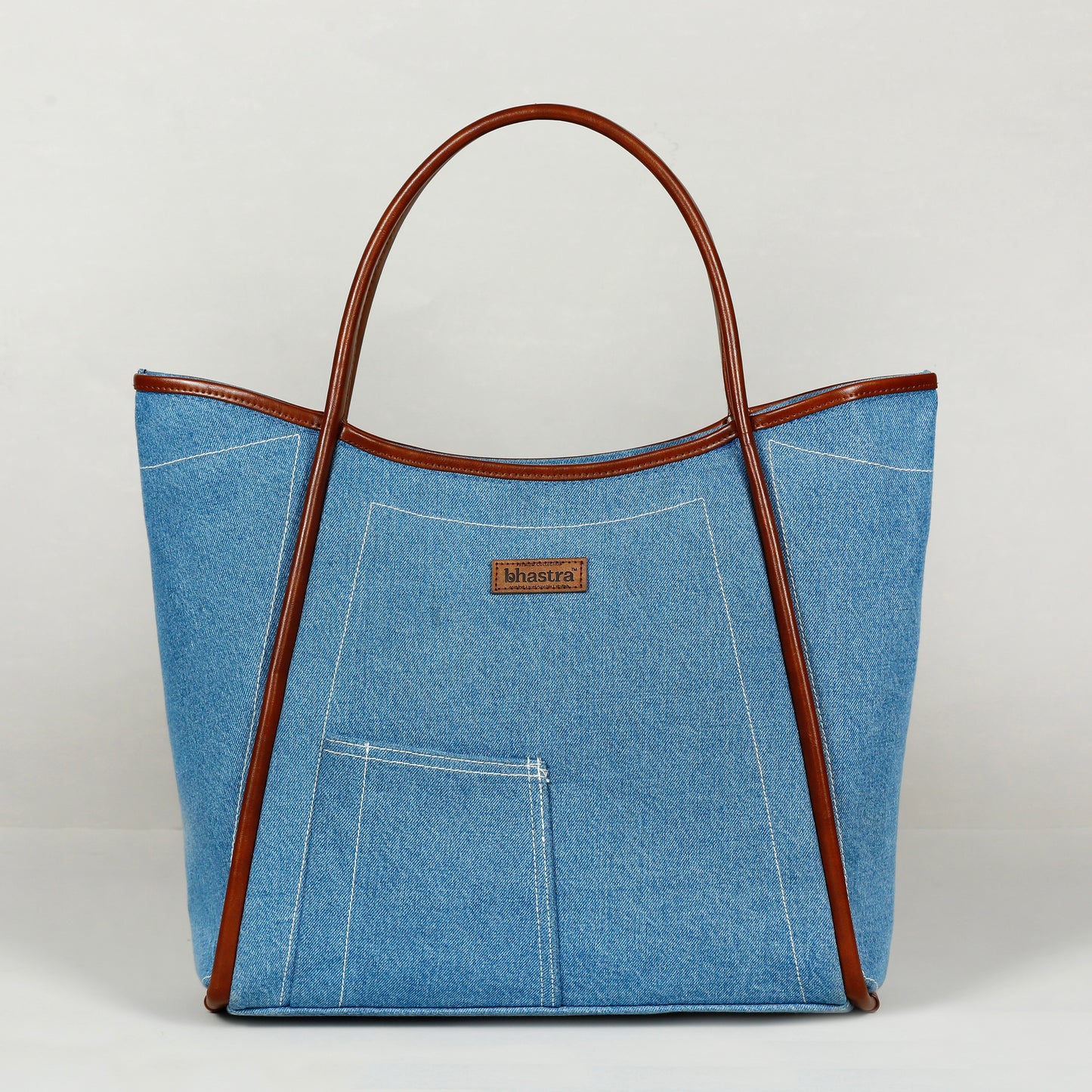 Classic Denim Tube -Denim Trail Tote bag