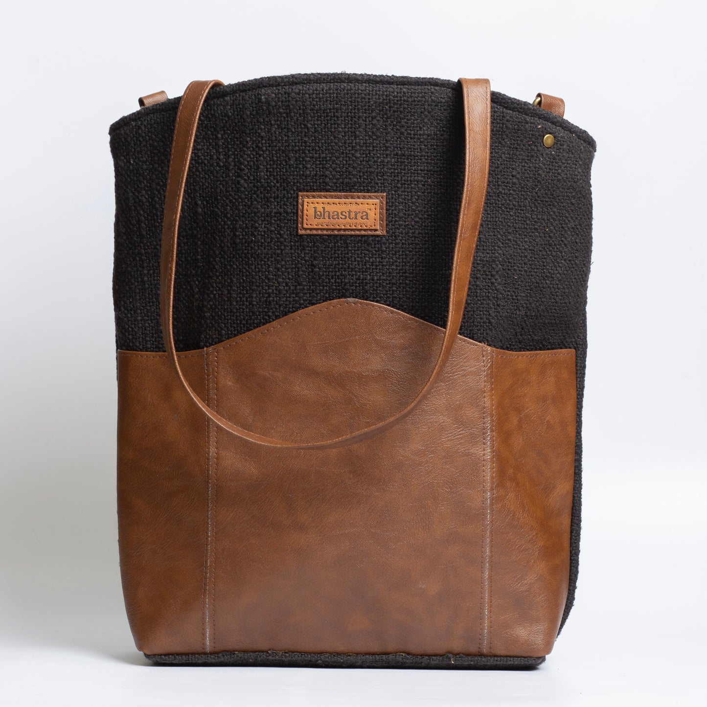 Black Messenger Tote Bag