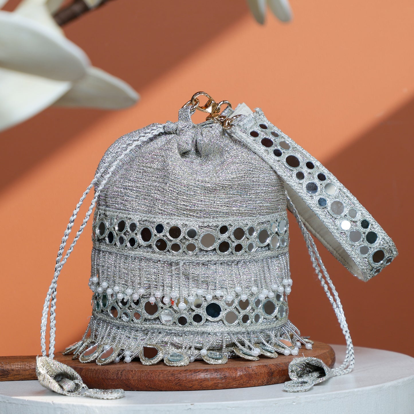 Silver Potli Bag